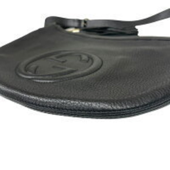 Gucci SOHO Shoulder Bag Leather Pochette Crossbody Black - Picture 4 of 7